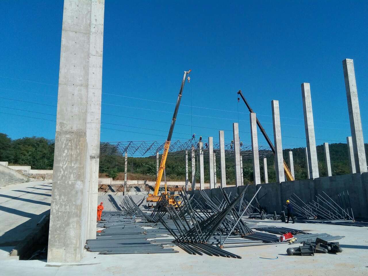 唐山搅拌站网架